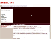 Tablet Screenshot of iranpersiatour.com